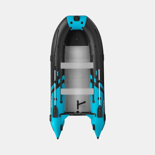 Надувная лодка GLADIATOR C400AL черно-бирюзовый