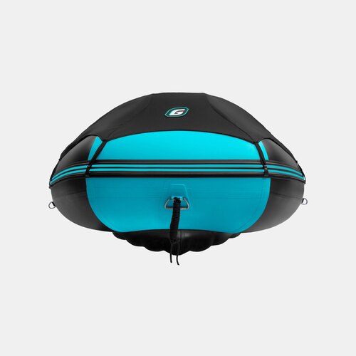 Надувная лодка GLADIATOR E420PRO черно-бирюзовый