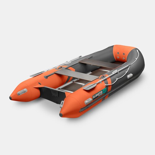Надувная лодка GLADIATOR B420 оранжево-темносерый