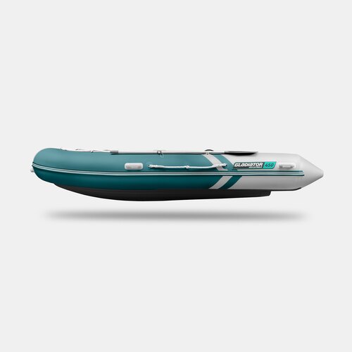 Надувная лодка GLADIATOR E450S морской зеленый-белый