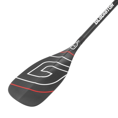 SUP весло Gladiator Race Kevlar red 2-части, лопатка L